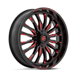 Fuel UTV – D822 ARC UTV – Black – 24″x7″ 13mm – Summer Wheels – D8222470A644